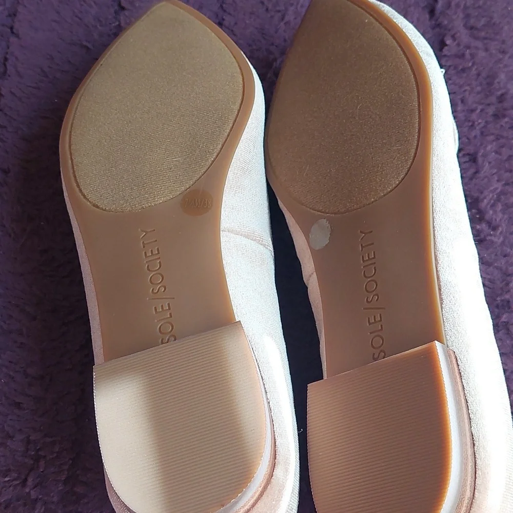 Sole Society Blush Embellished Flats - Picture 6 of 6